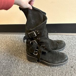 Motorcycle Boots real suede